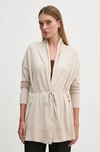 Pepe Jeans sweter ISELA CARDIGAN damski kolor beżowy lekki PL702223 - Swetry damskie - miniaturka - grafika 1