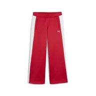 Spodnie damskie - Damskie Spodnie PUMA T7 LOW RISE TRACK PANTS OP 62980311 – Czerwony - miniaturka - grafika 1