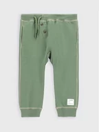 Spodnie i spodenki dla dziewczynek - Coccodrillo Spodnie dresowe ZC2120103CON Zielony Regular Fit - miniaturka - grafika 1