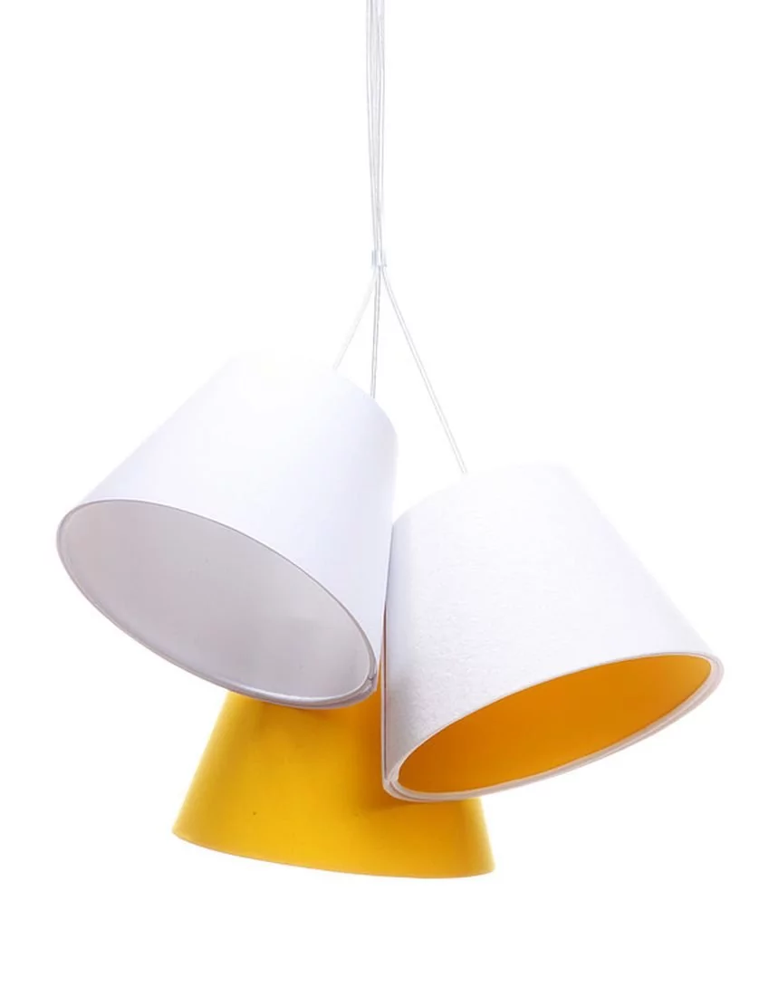 MacoDesing Lampa wisząca MACODESING Wioletta 070-094, 60 W, biało-pomarańczowa