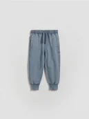 Spodenki dla niemowląt - Reserved - Bawełniane joggery - granatowy - miniaturka - grafika 1