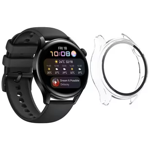 HUAWEI Strado Etui obudowa 2w1 ze szkłem do Watch GT 2 42 (Bezbarwne) DNSCWGHWGT242.CLEAR - Akcesoria do smartwatchy - miniaturka - grafika 1