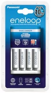 Ładowarki i akumulatory - Panasonic Ładowarka Eneloop Basic charger K-KJ51MCC04E + 4 AAA batteries 750mAh Life Cycles 2100 K-KJ51MCC04E - miniaturka - grafika 1