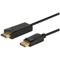 Kable komputerowe i do monitorów - Elmak SAVIO CL-56 Kabel Displayport M - HDMI AM, pozłacane końcówki, 1,5m - miniaturka - grafika 1