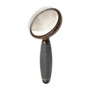 Szczotki i furminatory - Ekskluzywna szczotka pudl�wka, dla zwierz�t, drewno bukowe, stal, tworzywo TPR, wym. 9,1x17,9cm - miniaturka - grafika 1