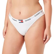 Majtki damskie - Tommy Jeans Stringi (rozmiary zewnętrzne) białe, biały, M - miniaturka - grafika 1