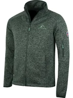 Odzież trekkingowa męska - Westfjord Kurtka polarowa "Katla" w kolorze ciemnozielonym - miniaturka - grafika 1