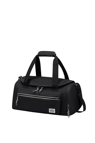 American Tourister BrightUp Ryanair Torba podróżna na zamek błyskawiczny, 25 x 20 x 40 cm, 22 l, czarna (czarna), czarny (czarny), Reisetasche 40 cm, torby podróżne