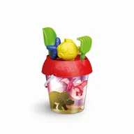 Zabawki do piasku - ZESTAW  WIADERKO HOLOGRAFICZNE DINO Z FOREMKAMI - miniaturka - grafika 1