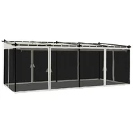 Altany ogrodowe - Altanka ze ścianami z siatki, kremowa, 6x3 m, stal - miniaturka - grafika 1