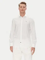 Koszule męskie - Tommy Hilfiger Koszula MW0MW39282 Biały Slim Fit - miniaturka - grafika 1