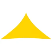 Parasole ogrodowe - vidaXL Trójkątny żagiel ogrodowy, tkanina Oxford, 3,5x3,5x4,9 m, żółty vidaXL - miniaturka - grafika 1