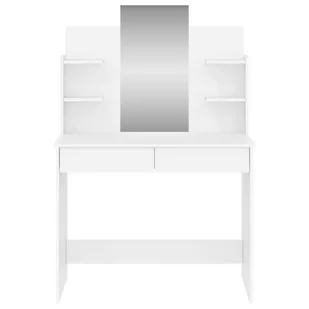 Toaletka z lustrem, biała, 96x39x142 cm Lumarko! - Toaletki - miniaturka - grafika 5
