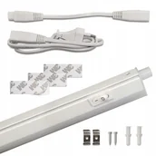 Taśmy LED - Listwa meblowa 60cm Led Ledi 8W pod szafkę oprawa meblowa 4000K kabel - miniaturka - grafika 1