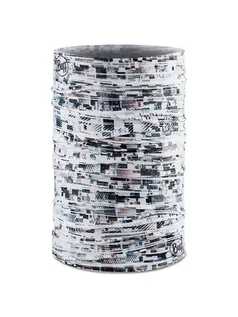Apaszki i szaliki damskie - Buff Szal-koło "EcoStretch" w kolorze biało-czarnym - 53 x 23 cm - grafika 1
