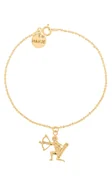 Bransoletki - Pozłacana bransoletka ze znakiem zodiaku Strzelec - miniaturka - grafika 1