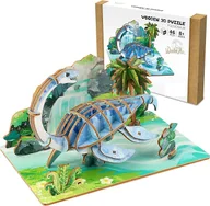 Puzzle - PUZZLE 3D DREWNIANE DINOZAUR PLESIOSAUR – WOODEN ART, 46 ELEMENTÓW - miniaturka - grafika 1