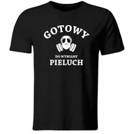 Koszulki męskie - GiTees, Koszulka Gotowy do Wymiany Pieluch. Prezent na Dzień Ojca, rozmiar M - miniaturka - grafika 1
