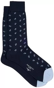 Hackett London Skarpety męskie w kwiaty, Niebieski (granatowy), Large - Skarpetki męskie - miniaturka - grafika 1