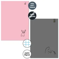 Zeszyty szkolne - Zeszyt A4 32 kartki KRATKA 90G ANIMAL SKETCH 1 - miniaturka - grafika 1