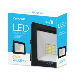 Omega OMEGA LED FLOODLIGHT4200K 30W 220-240V [43861] OMELF-30W-4200 - Lampy pozostałe - miniaturka - grafika 1