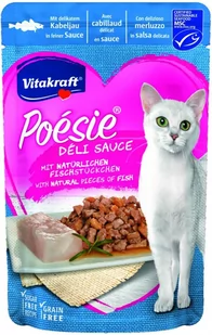 Vitakraft 85g Saszetka Deli Sos Dorsz - Mokra karma dla kotów - miniaturka - grafika 1