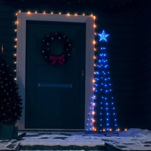 VidaXL Lumarko Ozdoba świąteczna w kształcie choinki, 84 LED, 50x150 cm 328694 VidaXL - Ozdoby bożonarodzeniowe - miniaturka - grafika 1