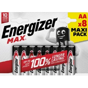 Energizer Bateria alkaliczna Max AA/E91 8 szt. - Baterie i akcesoria - miniaturka - grafika 1
