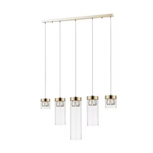 Zuma Line Gem P0389-05E-F7AC Lampa wisząca zwis 5x28W G9 złoty - Lampy sufitowe - miniaturka - grafika 1