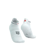 Skarpetki sportowe męskie - COMPRESSPORT Skarpetki do biegania krótkie ProRacing Socks V4 white/black - miniaturka - grafika 1