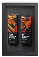 Kosmetyki do pielęgnacji twarzy męskie - ZEW - Essential care - Zestaw kosmetyków do cery tłustej i mieszanej z czarną hubą - żel do mycia twarzy oraz krem regenerujący - miniaturka - grafika 1
