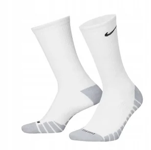 Nike Białe Skarpetki Sportowe Z Płaskim Szwem I Logo 35-38 J2A - Skarpetki damskie - miniaturka - grafika 1