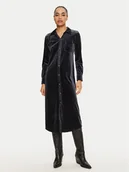 Sukienki - Wrangler Sukienka koszulowa 112356506 Czarny Slim Fit - miniaturka - grafika 1