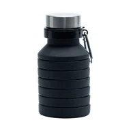 Shakery i bidony sportowe - Składany bidon sportowy Makalu 550ml, czarny - miniaturka - grafika 1