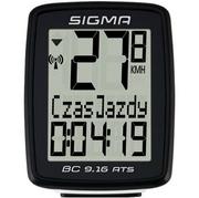 Liczniki rowerowe - Sigma Licznik BC 9.16 ATS biały-czarny 9162 - miniaturka - grafika 1