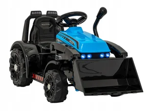 Traktor Spychacz dla Dzieci na Aku 6V Ruchoma Łyżka Dźwięki Niebieski - Pojazdy elektryczne dla dzieci - miniaturka - grafika 1