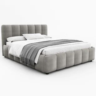 Łóżko tapicerowane 4578G 180x200 Welur Szary #15 - Łóżka - miniaturka - grafika 1