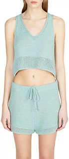 Koszulki i topy damskie - Sisley Womens Tank-TOP 101TMH006 T-Shirt, Aqua 18E, S, Aqua 18e, S - grafika 1