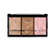 Bronzery i konturowanie twarzy - Wibo 3 Steps Baked Contouring Palette paleta do konturowania twarzy 10g - miniaturka - grafika 1