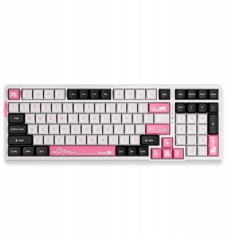 VGN Klawiatura V98 PRO-V3 Wireless, pink
