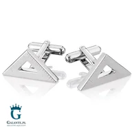 Spinki do mankietów i krawatów - Spinki do mankietów Ekierki PS-649 - miniaturka - grafika 1