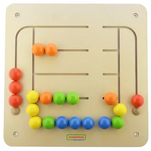 Masterkidz MASTERKIDZ Tablica Ścienna Edukacyjna Labirynt Koraliki ME03690 - Tablice dla dzieci - miniaturka - grafika 1