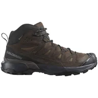 Buty trekkingowe męskie - Buty męskie Salomon X Ultra 360 Leather Mid Gore-Tex Rozmiar butów (UE): 47 1/3 / Kolor: brązowy - miniaturka - grafika 1