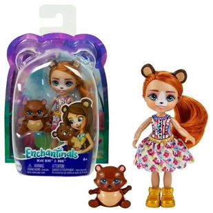 Mini Laleczka Enchantimals Bexie Bear & Bidie - Lalki dla dziewczynek - miniaturka - grafika 1