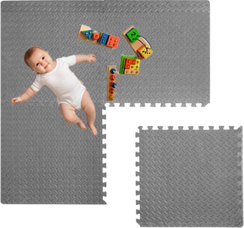 Miękkie Puzzle MATA piankowa DLA DZIECI wygodna gruba do zabawy 120x120cm