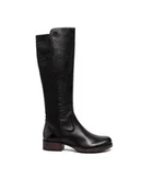 Kozaki damskie - Rieker Kozaki Z9591-00 Czarny - miniaturka - grafika 1