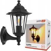 Lampy ogrodowe - Kinkiet ogrodowy Lampa elewacyjna E27 LED Retro Latarnia SuperLED - miniaturka - grafika 1