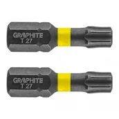 Wkrętarki - Graphite Bity udarowe TX27 x 25 mm, 2 szt. TOP-56H515 - miniaturka - grafika 1