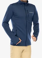 Bluzy sportowe męskie - Bluza bez kaptura Columbia Park View Fleece Full Zip - collegiate navy heather - miniaturka - grafika 1