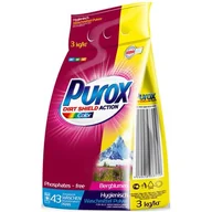 Środki do prania - Purox Proszek do prania tkanin kolorowych 3 kg (43 prania) - miniaturka - grafika 1
